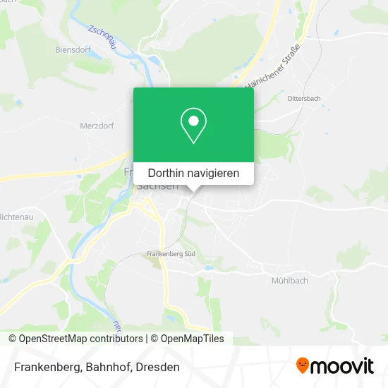 Frankenberg, Bahnhof Karte