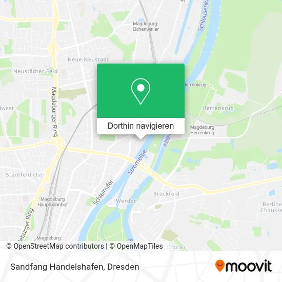 Sandfang Handelshafen Karte