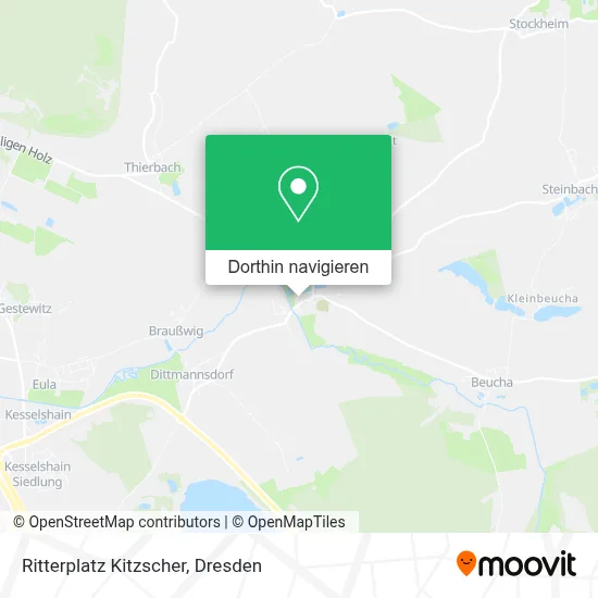 Ritterplatz Kitzscher Karte