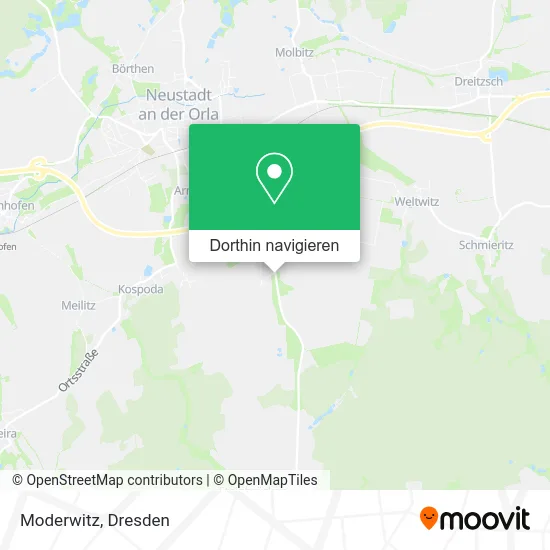 Moderwitz Karte
