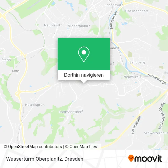 Wasserturm Oberplanitz Karte
