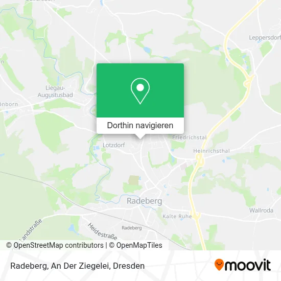 Radeberg, An Der Ziegelei Karte