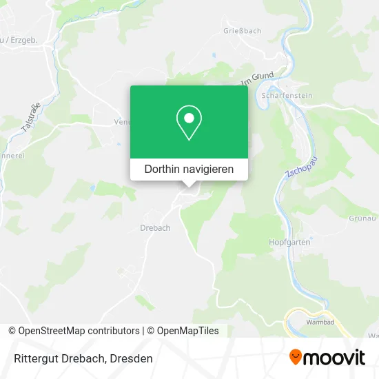 Rittergut Drebach Karte