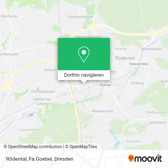 Rödental, Fa.Goebel Karte