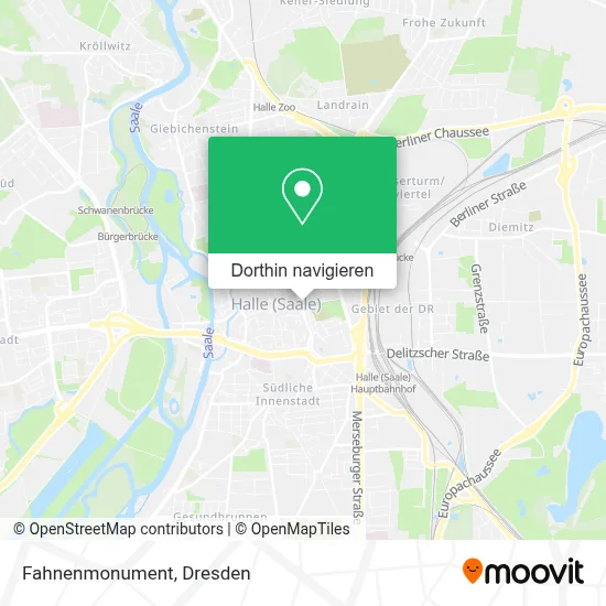 Fahnenmonument Karte