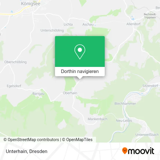 Unterhain Karte