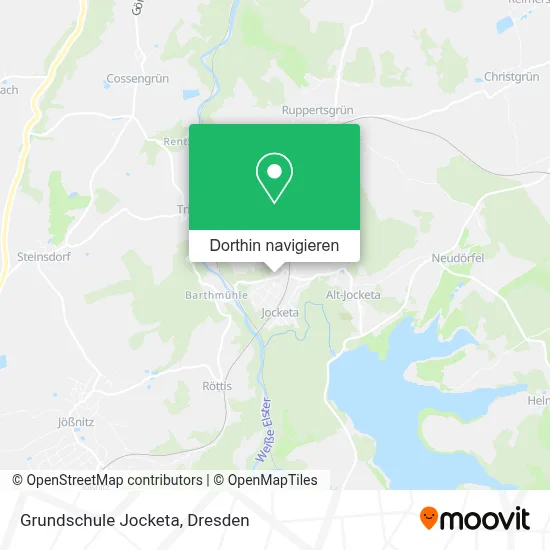 Grundschule Jocketa Karte