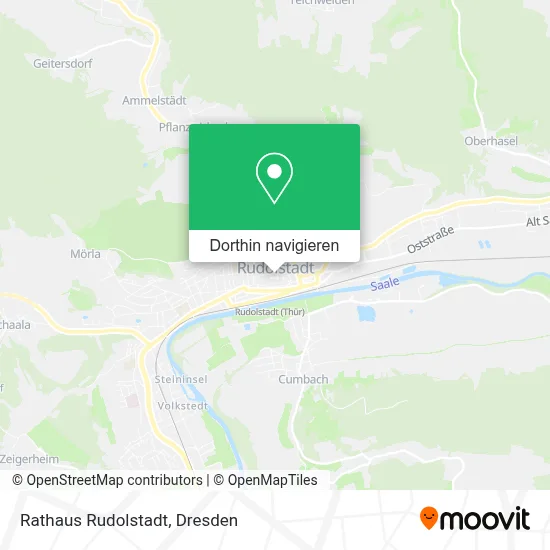 Rathaus Rudolstadt Karte