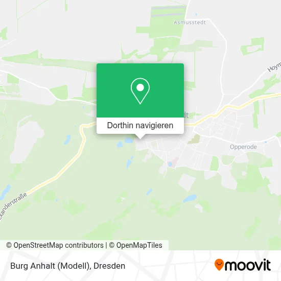 Burg Anhalt (Modell) Karte