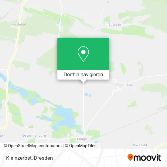 Kleinzerbst Karte