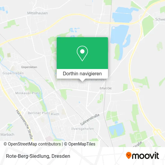 Rote-Berg-Siedlung Karte