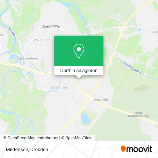 Mildensee Karte