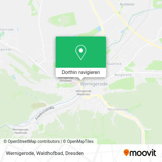 Wernigerode, Waldhofbad Karte