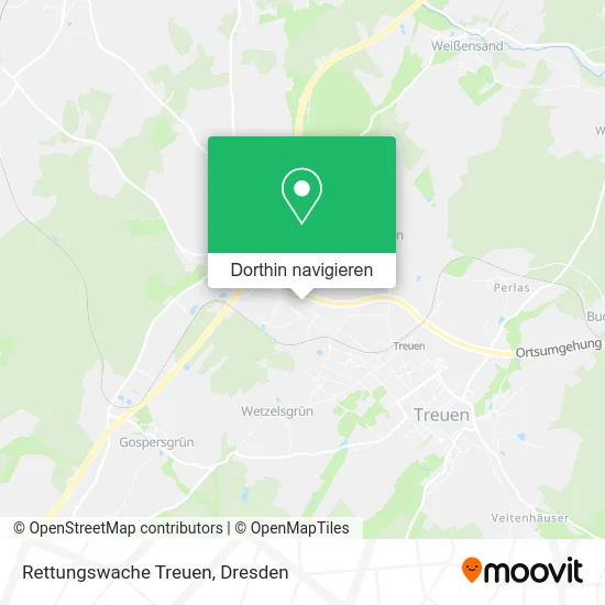 Rettungswache Treuen Karte