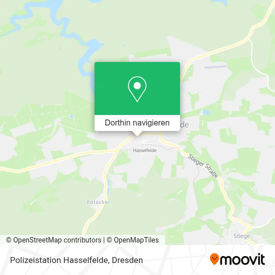 Polizeistation Hasselfelde Karte