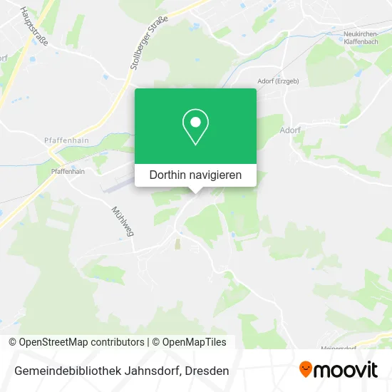 Gemeindebibliothek Jahnsdorf Karte