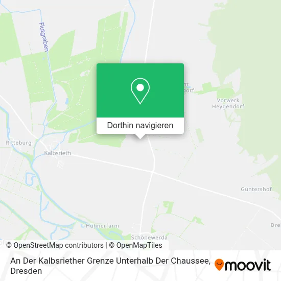 An Der Kalbsriether Grenze Unterhalb Der Chaussee Karte