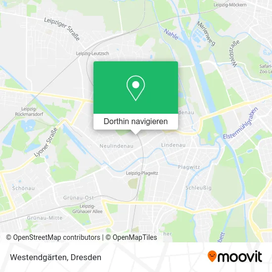 Westendgärten Karte