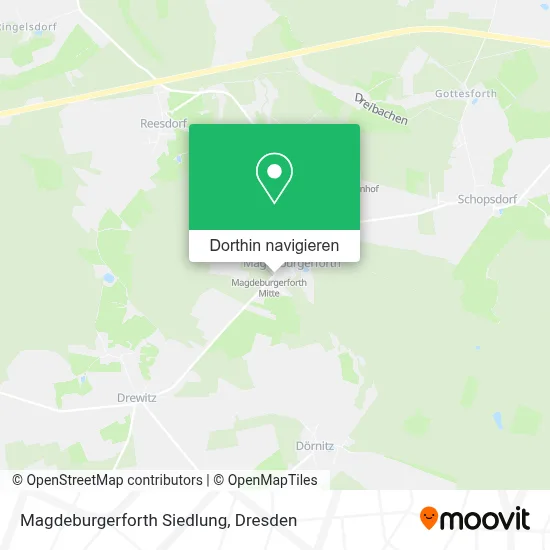 Magdeburgerforth Siedlung Karte