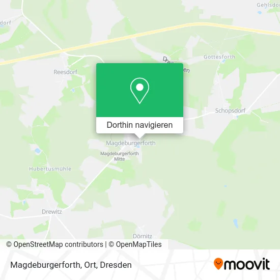 Magdeburgerforth, Ort Karte