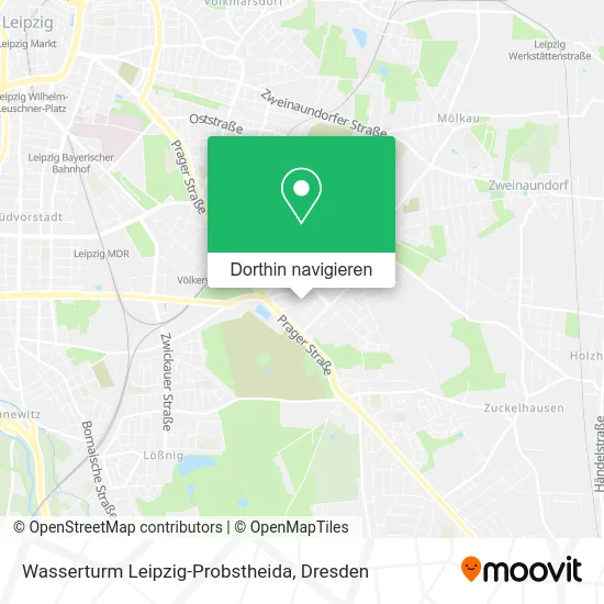 Wasserturm Leipzig-Probstheida Karte