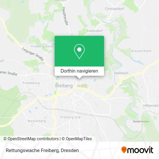Rettungswache Freiberg Karte