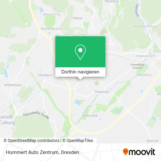 Hommert Auto Zentrum Karte