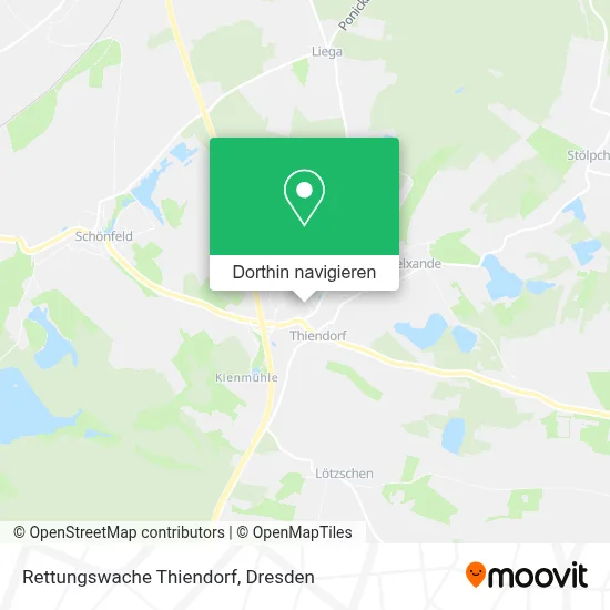 Rettungswache Thiendorf Karte