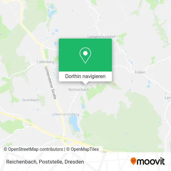 Reichenbach, Poststelle Karte