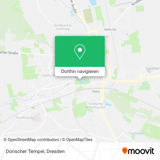 Dorischer Tempel Karte