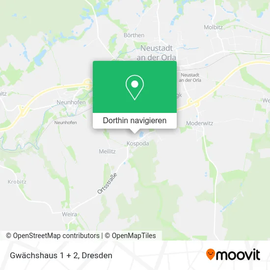 Gwächshaus 1 + 2 Karte