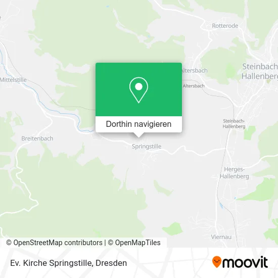 Ev. Kirche Springstille Karte