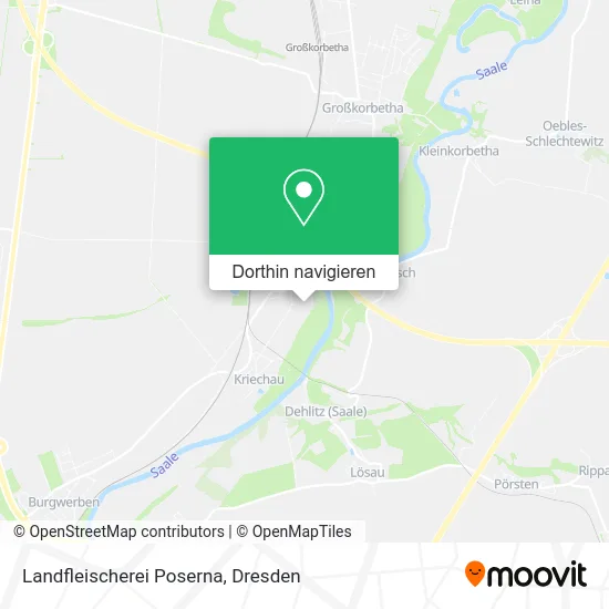 Landfleischerei Poserna Karte