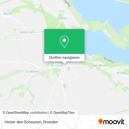 Hinter den Scheunen Karte