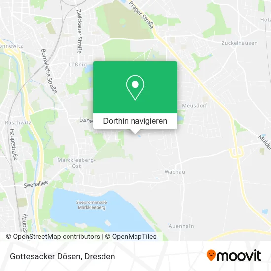 Gottesacker Dösen Karte