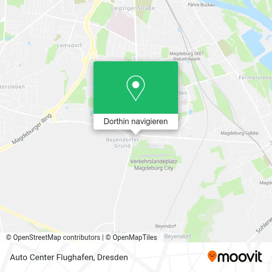 Auto Center Flughafen Karte