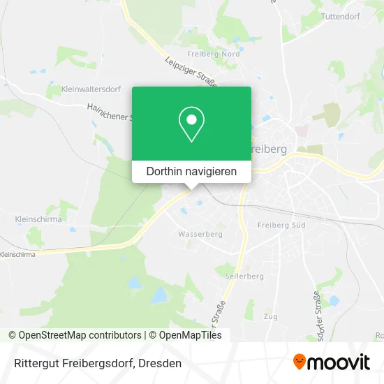 Rittergut Freibergsdorf Karte