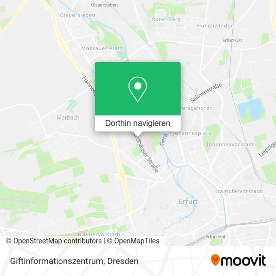 Giftinformationszentrum Karte