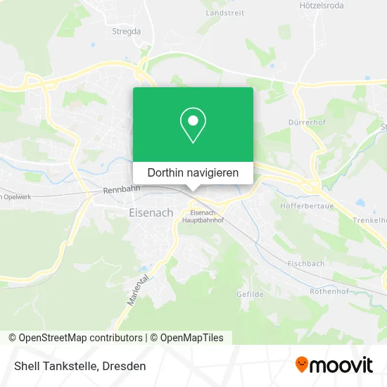 Shell Tankstelle Karte