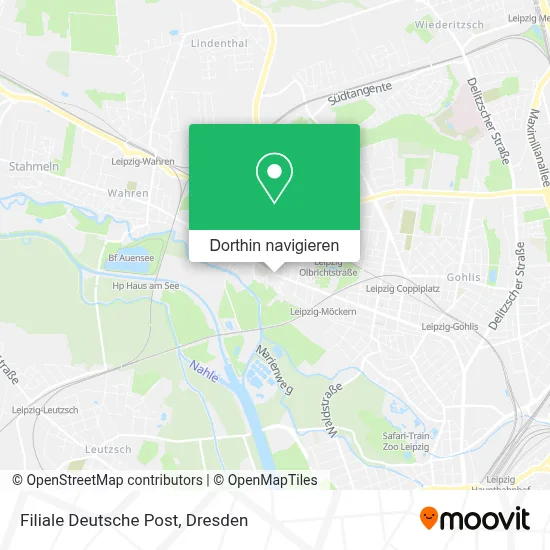 Filiale Deutsche Post Karte