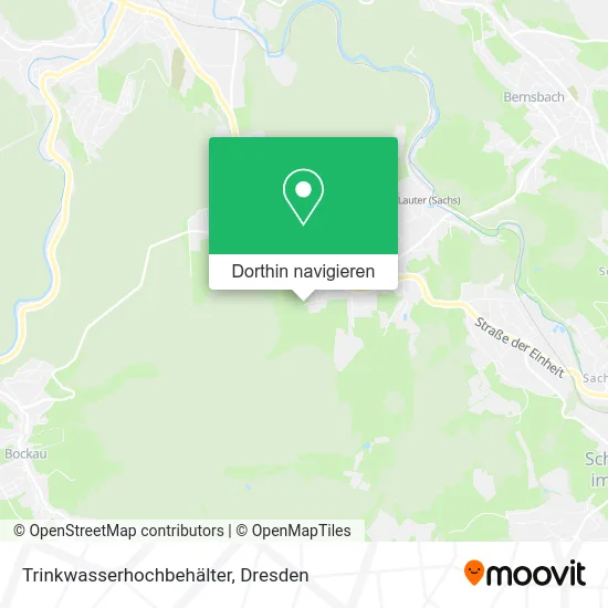 Trinkwasserhochbehälter Karte