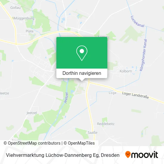 Viehvermarktung Lüchow-Dannenberg Eg Karte