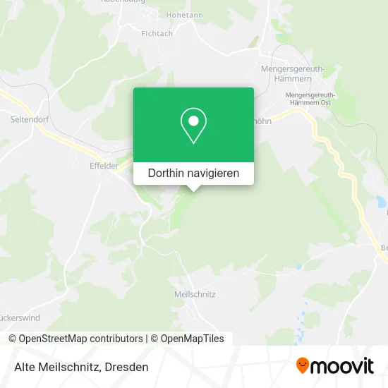 Alte Meilschnitz Karte