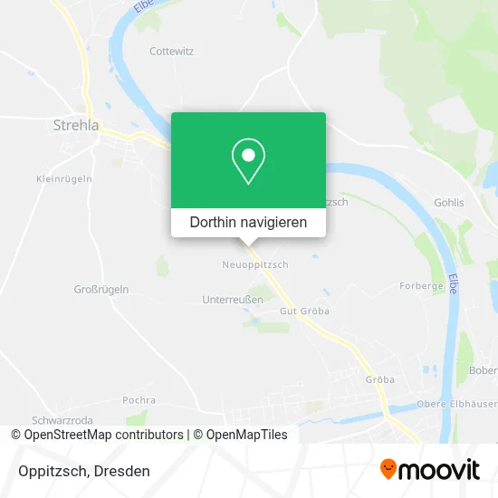 Oppitzsch Karte
