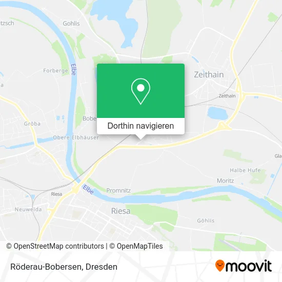 Röderau-Bobersen Karte