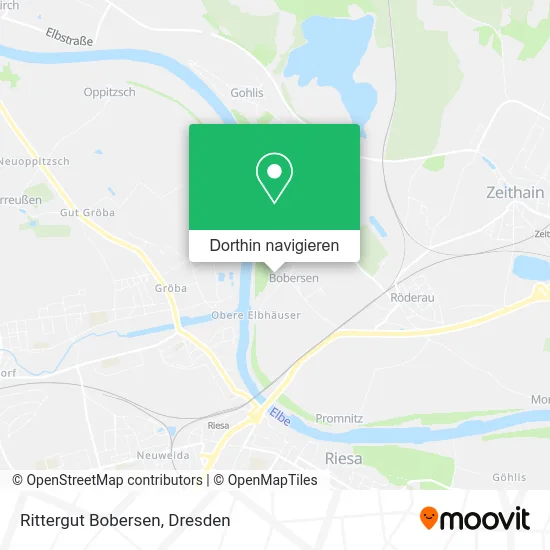 Rittergut Bobersen Karte