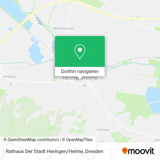Rathaus Der Stadt Heringen / Helme Karte