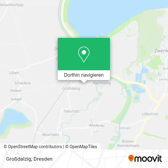 Großdalzig Karte