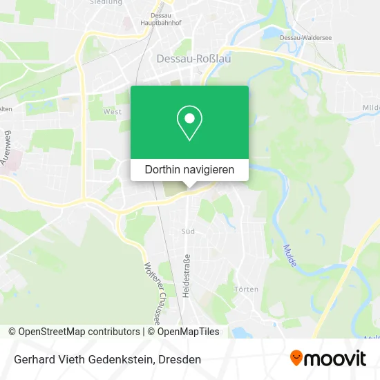 Gerhard Vieth Gedenkstein Karte