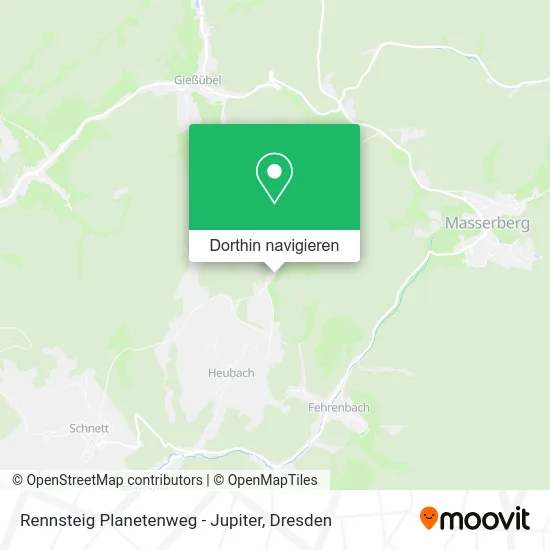 Rennsteig Planetenweg - Jupiter Karte